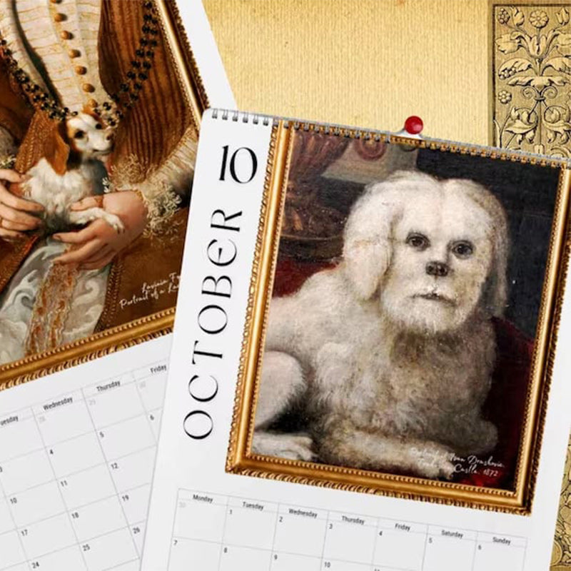 2024 Renaissance Painting Ugly Dogs Monthly Calendar – reganew